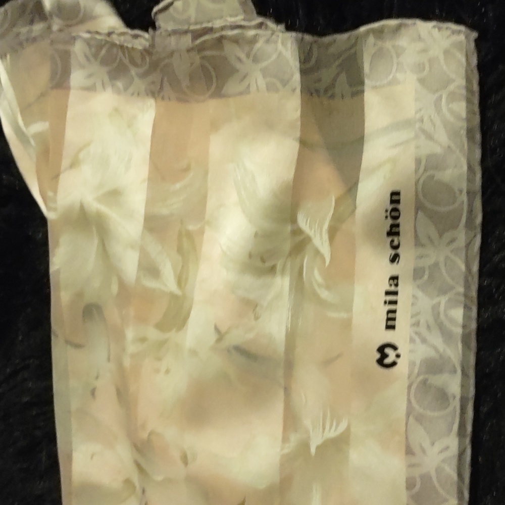 mila schön floral satin scarf